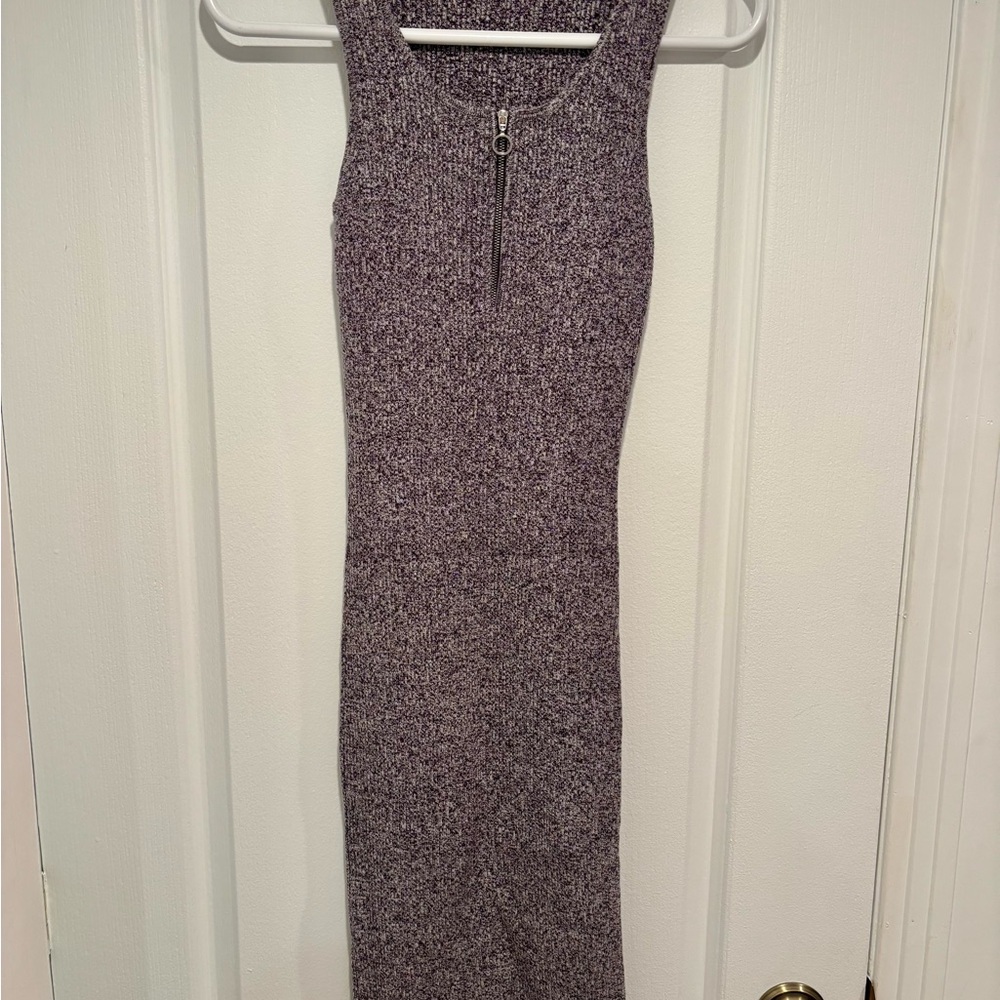 NWOT - Dynamite Marled Knit Top with Zipper